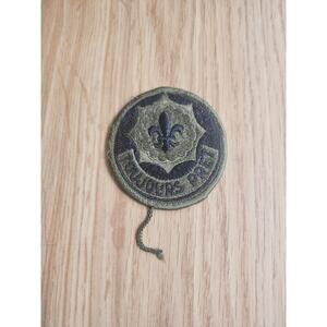 U.S. Army 256th Infantry Brigade Patch "Toujours Pret" Subdued OD Green Black